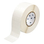 image of Brady THT-68-498-10 Die-Cut Printer Label Roll - 0.5 in x 3/4 in - Vinyl - White - B-498 - 62681