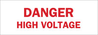 image of Brady B-302 Polyester Rectangle White Electrical Safety Sign - 14 in Width x 5 in Height - Laminated - 84956