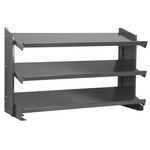 image of Akro-Mils APRBENCH Fixed Rack - Gray - 3 Shelves