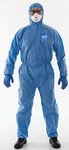image of Ansell Microchem AlphaTec Flame-Retardant Coverall 68-1500 PLUS WH15-S-92-103-04 - Size Large - Blue - 17736