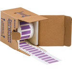 image of Brady 2HX-250-2-VT-S Die-Cut Printer Sleeve - 1.969 in x 0.445 in - Polyolefin - Purple - B-7642 - 65487