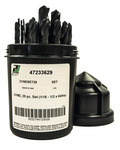 image of Precision Twist Drill 331HDSET Jobber Drill Set 7233629 - Right Hand Cut - Steam Tempered Finish - High-Speed Steel