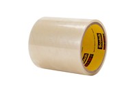 image of 3M 467MP Clear Transfer Tape - 13 in Width x 60 yd Length - 2.3 mil Thick - Polycoated Kraft Paper Liner - 40312