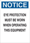 image of Brady B-401 High Impact Polystyrene Rectangle White Equipment Safety Sign - 7 in Width x 10 in Height - 23057