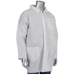 image of PIP Posi-Wear M3 C3820 White Large Disposable Lab Coat - 616314-35190