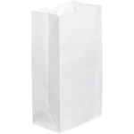 image of White Grocery Bags - 6 in x 11 in x 3.625 in - SHP-4001