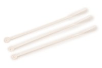 3M CT4NT18-C White Cable Tie - 4.1 in Length - 0.1 in Wide - 59275