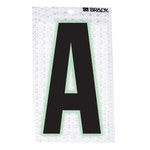 image of Brady 3010-A Letter Label - Black on Silver - 2 1/2 in x 3 1/2 in - B-309 - 03369
