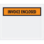 image of Tape Logic Orange Enclosed Envelope - 5 1/2 in x 4 1/2 in - 2 mil Thick - 10059