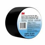 image of 3M 764 Black Marking Tape - 3 in Width x 36 yd Length - 5 mil Thick - 81514