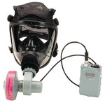 image of MSA Advantage 4100 Black Medium Silicone Mask-Mounted PAPR - 032792-30915