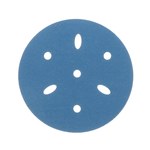 image of 3M Hookit Blue Abrasive Ceramic Aluminum Oxide Hook & Loop Disc - 3 in Diameter Multi-Hole Vacuum Holes - 36150