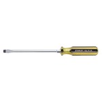 image of Stanley 3/8 in Slotted 100 Plus Screwdriver - Steel - 8 in - 08292