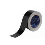 image of Brady GuideStripe Black Marking Tape - 2 in Width x 100 ft Length - 0.004 in Thick - 64903