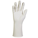 image of Kimberly-Clark Kimtech G3 White Large Cleanroom Gloves - ISO Class G3 Rating - 12 in Length - Rough Finish - 62993