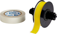 image of Brady ToughStripe B30C-1125-483YL-KT Printable Floor Marking Tape with Overlaminate - 1.125 in x 100 ft - Polyester - Gloss Yellow - B-483, B-634 - 93673