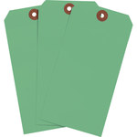 image of Brady 102119 Green Rectangle Cardstock Blank Tag - 3 1/8 in 3 1/8 in Width - 6 1/4 in Height - 01343