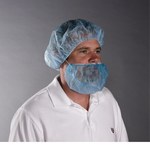 image of West Chester Blue Universal Latex/Polypropylene Beard Cover - 18 in Stretched Diameter - 662909-719331
