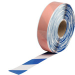 image of Brady ToughStripe Max Blue/White Marking Tape - 2 in Width x 100 ft Length - 0.050 in Thick - 64046