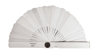 image of Milwaukee Metric 26 Leaf Feeler Gauge 27512 - 0.5 in Width x 3 in Length x 0.002-0.025 in Thick