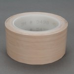image of 3M 5498 Brown Slick Surface Tape - 1 in Width x 36 yd Length - 4 mil Thick - 24842