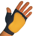 image of Impacto 501-20 Black/Yellow Large Grain Leather/Nylon/Spandex/Visco-Elastic Polymer Work Glove - 50120110040
