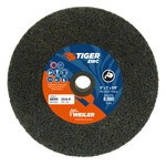 image of Weiler Tiger Zirc Portable Snagging Wheel 68344 - Type 1 (Straight) - 6 in - Alumina Zirconia - 16 - R