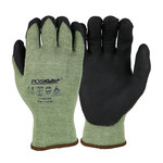 image of West Chester PosiGrip 713KSSN Black/Green Large Cut-Resistant Gloves - ANSI A6 Cut Resistance - Nitrile Palm Only Coating - 10 in Length - 713KSSN/L