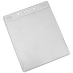 image of Menda Clear / White ESD / Anti-Static Card Holder - 5 1/16 in Length - 4 1/4 in Wide - 0.01 in Thick - 35058