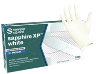image of Sempermed GripStrong White Large Powder Free Disposable General Purpose & Examination Gloves - Industrial Grade - GSWNF104