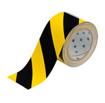 image of Brady Toughstripe Black / Yellow Floor Marking Tape - 3 in Width x 100 ft Length - 16125