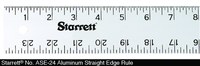 image of Starrett Aluminum Rule - 24 in Length - 2 in Wide -.081 in Thick - ASE-24