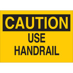 image of Brady B-401 High Impact Polystyrene Rectangle Yellow Safety Awareness Sign - 10 in Width x 7 in Height - 25608