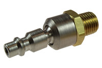 image of Coilhose Ball Swivel Connector 58-06BS-DL - 3/8 in MPT Thread - Steel/Brass - 10000