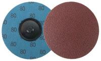 image of Weiler Quick Change Disc 60135 - 3 in - Aluminum Oxide - 80 - Medium