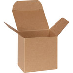 image of Kraft Reverse Tuck Folding Cartons - 2 in x 2.625 in x 2.625 in - 3228