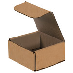 image of Kraft Corrugated Mailers - 4 in x 4 in x 2 in - 12883