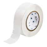 image of Brady THT-133-461-3 Die-Cut Printer Label Roll - 1 in x 0.6 in - Polyester - Clear / White - B-461 - 62365