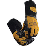 image of PIP Caiman 1832 Gold Large Grain Cowhide Welding Glove - 1832-5