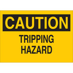 image of Brady B-302 Polyester Rectangle Yellow Fall Prevention Sign - 10 in Width x 7 in Height - Laminated - 85093