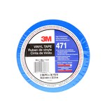 image of 3M 471 Blue Marking Tape - 2 in Width x 36 yd Length - 5.2 mil Thick - 68863