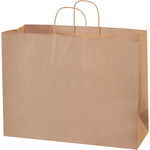 image of Kraft Shopping Bags - 6 in x 16 in x 12 in - SHP-3905