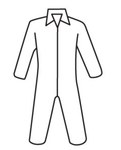 West Chester C3800 White Large Polypropylene Disposable General Purpose & Work Coveralls - Fits 38.2 in Chest - 29.1 in Inseam - 662909-538000