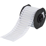 image of Brady PermaSleeve B33-125-2-342-2 Die-Cut Printer Sleeve - 1 in x 0.235 in - Polyolefin - White - B-342 - 91059