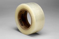 image of 3M Scotch 313 Clear Box Sealing Tape - 72 mm Width x 50 m Length - 2.5 mil Thick - 42369