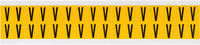 image of Brady 1520-V Letter Label - Black on Yellow - 9/16 in x 3/4 in - B-946 - 44031