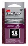 image of 3M SandBlaster 50677 Sanding Sponge - 2 1/2 in x 3 3/4 in - 150 - Medium