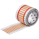 image of Brady Permasleeve 2HX-094-2-OR-4 Die-Cut Printer Sleeve - 0.492 in x 0.197 in - Polyolefin - Orange - B-7642 - 81885
