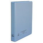 image of Desco Blue ESD / Anti-Static Binder - 10.3 in Length - 1 in Wide - 0.016 in Thick - 07431