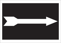 image of Brady B-401 Polystyrene Rectangle Black Safety Awareness Sign - 10 in Width x 7 in Height - 25763